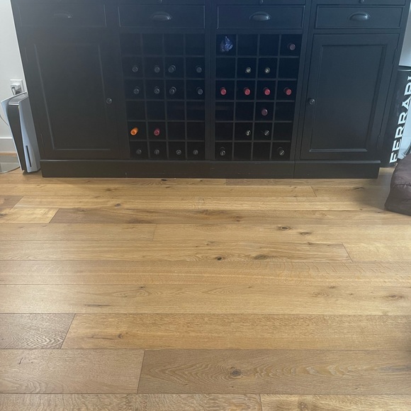 Bar Buffet With Wine Grid, Brown Wood ! Each wine-grid can holds 48 bottles - Picture 4 of 4